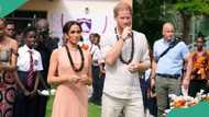 Prince Harry, Meghan Markle arrive in Nigeria, step out for first outing, video, photos emerge