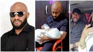 Video of Yul Edochie feeding 2nd child with Judy Austin sparks reactions: "The juju no fit ever clear"