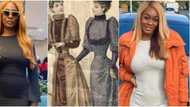 From size 16 to now: Uriel shows off slim waist as she reacts to statement that waist trainers don't work