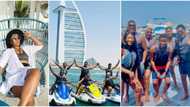 Money is good: Actress Omotola shares beautiful photos, videos as she vacations with family in Dubai