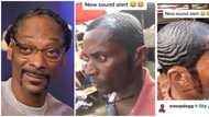 He don blow: American rapper Snoop Dogg reacts to Nigerian man's viral dripping haircut, causes stir online