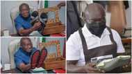 Nigerian governor who learned shoemaking while in office finally displays sandals made by him, shares photos