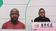 "Partner in crime": EFCC arraigns couple for N2.7bn fraud in Lagos, shares their photos