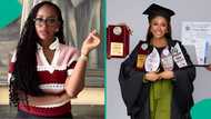 Igbinedion University graduate celebrates first class after Writing JAMB and WAEC 4 times, displays CGPA