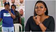 "Make una decamp go LP": Reactions as Funke Akindele campaigns minutes after Banky W’s defeat