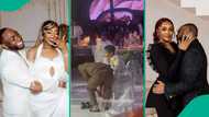Chivido: Fans gush over video of Davido assisting wife, Chioma, to take off shoes at their wedding