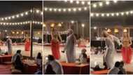 Nigerian man joins belly dancer on stage during his first visit to Dubai, she sends him back, video surfaces