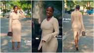"I will sleep for you": Hilda Baci in beautiful gown smiles, walks in high heels, Nigerians praise her