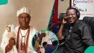 Moment 79-year-old KSA stooped to greet Ooni of Ife trends: "Respect the king, irrespective of age"