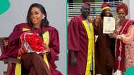 UNILAG first class graduate proudly displays examination result, photo gets attention online