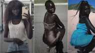“Did She Rub Charcoal?” Black Girl With Shiny Dark Skin Causes Commotion as She Steps Out in Video, People React