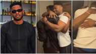 Emotions run high in a touching video as BBNaija's Cross reunites with brother after 15 years in SA