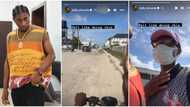 “Felt like doing this”: Video as singer Bella Shmurda rocks disguise, jumps on ‘okada’ to move around Lagos