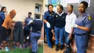 Moment 3 female officers helped young woman deliver baby outside police station