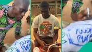 Newly graduated lady shares moment Okada man stops bike to sign her sign-out shirt, posts write-up