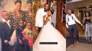"From childhood enemies to couple": Lady shares throwback photo as she ties the knot with lover