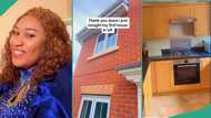 Nigerian lady who lives in UK buys big house for herself, posts video on TikTok