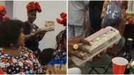 "Serve breakfast for person wedding": Reactions as video shows bread and eggs as party souvenir