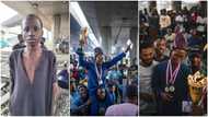 Boy who works as bus conductor in Lagos, lives under Oshodi bridge becomes chess champion, wins trophy