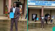 New graduate posts epic photos as he celebrates his sign-out from higher institution