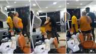 Oyinbo lady defends her Nigerian boyfriend from another woman in public, gets sweet surprise from him in video
