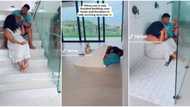 After building their house, couple move in with no single furniture, spotted in video sleeping on bare floor