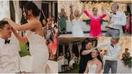 Video shows bride and groom shaving their hair on wedding day in solidarity with mum battling cancer