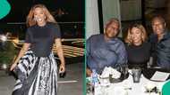 Nigerian billionaires Femi Otedola and Aliko Dangote dine with DJ Cuppy in Dubai, photos trend