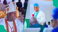 Reactions as top governor outside southwest prostrates for Ooni of Ife
