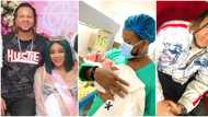 Actress Uche Ogbodo shares labour room photos of baby daddy as she lovingly marks his birthday