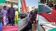 Church members raise money, gift pastor brand new car on his 40th birthday, video excites people