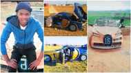 Talented young man builds his own Bugatti car from waste materials, drives it like king in video