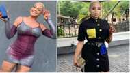 Aproko leave another person: Actress Uche Ogbodo reacts as fan asks how many figure 8 she has in new video