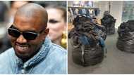 "Okirika style": Nigerians amused as Kanye West's Yeezy Gap clothes are sold from trash bags
