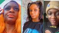 Lady cries with long eyelashes after her man dumped her, video trends online