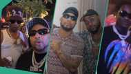 Video as Davido's cousin BRed chills with Wizkid & Wande Coal in nightclub: "Celebs to other celebs"