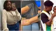 Singer Lyta and baby mama reconcile as they get matching tattoos of their son's birth date, Nigerians react