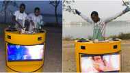 Nigerian man builds solar-powered cooker that has television, many react