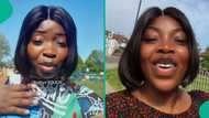 Lady in UK shares encounter with her proud former SUG president who is now care worker abroad