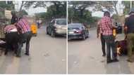Okada man turns his bike to bed on road to evade arrest in Lagos, video stirs massive reactions