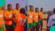 Super Eagles Star mobbed by fans after friendly match in Kaduna during holiday, video