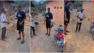 "Your father looks so humble": Dad reacts as his son buys him motorcycle, video generates buzz