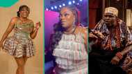 Funke Akindele steps out to support Femi Adebayo at Seven Doors movie premiere: "She's exhausted"