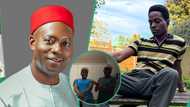 Anambra state Governor Soludo and son Ozonna entertain netizens with new dance challenge: “He’s loved”