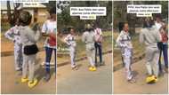 Lady wears her pyjamas with house slippers to school, attends afternoon lecture, her video trends online