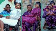 "I don't know what happened to my legs": Nigerian graduate who is disabled gets married to cute lady