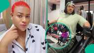 Nkechi Blessing trends over alleged unaware picture of her at gym as netizens share observations