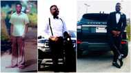 Man who used to wear oversized rough-looking trousers in Nigeria makes it in US, he's now a professor with big Range Rover jeep (photos)