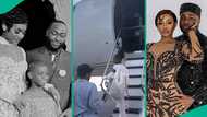 Davido, Chioma, and Hailey Adeleke return home in style after ChividoMiami2025, video draws reaction