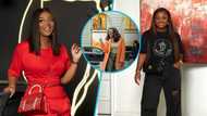 "Rich and famous": Jackie Appiah mesmerises her fans with designer jacket and Louis Vuitton bag